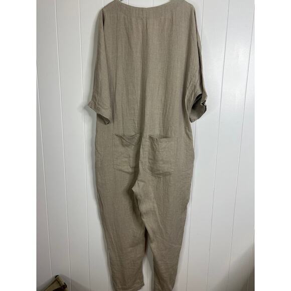 Mantaikotai Madrid 100% Linen Oversized Romper Size Medium - Picture 9 of 9
